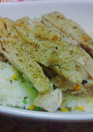 炊飯器で簡単♪チキンピラフ♪-レシピのメイン写真