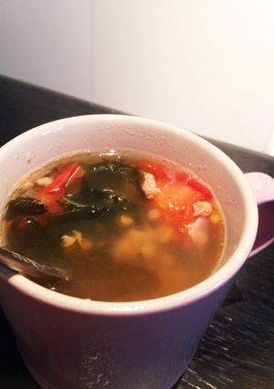 朝食のためのミネラル海藻スープ-レシピのメイン写真