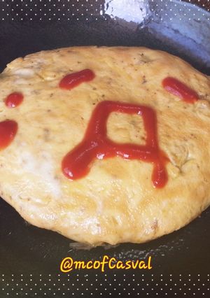 (；´Д｀)顔文字オムソバ(；´Д｀)-レシピのメイン写真