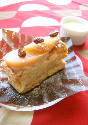 りんごカスタードのりんごのっけパイ♡-レシピのメイン写真