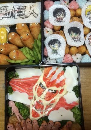 進撃の巨人 運動会 キャラ弁☆-レシピのメイン写真