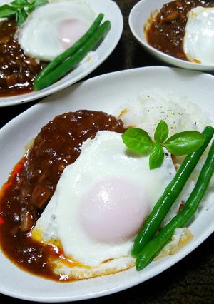 完熟トマトソースで手軽に煮込みハンバーグ-レシピのメイン写真