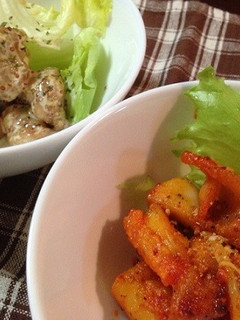 簡単おつまみ☆二種のまぶし唐揚げ-レシピのメイン写真