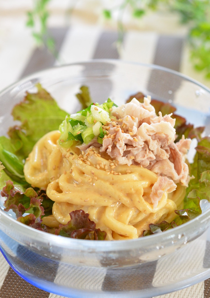 冷やしごま＆たまうどん-レシピのメイン写真