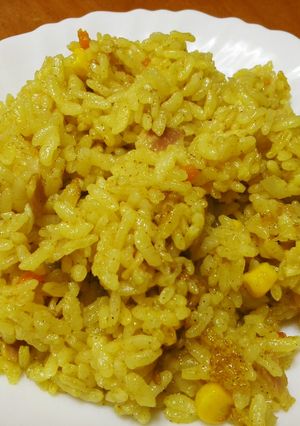 クッキングトマトソースの炊飯器ピラフ-レシピのメイン写真