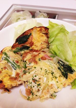 納豆キムチオムレツ-レシピのメイン写真