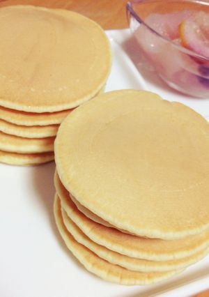 簡単！HMで牛乳なしのプチパンケーキ✩-レシピのメイン写真