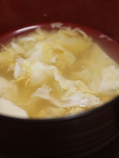 豆腐とコーンのふわふわ玉子スープ(和風)-レシピのメイン写真