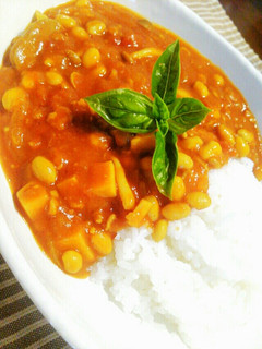 時短*大豆ときのこのトマトカレー-レシピのメイン写真