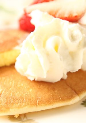 卵１個★ふわふわパンケーキ-レシピのメイン写真