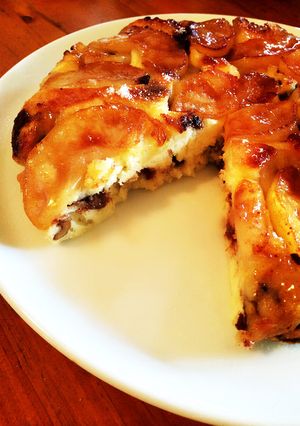 フライパンで！アップルバナナケーキ♡-レシピのメイン写真