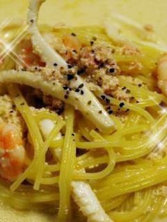 明太子のシーフードクリームパスタ-レシピのメイン写真