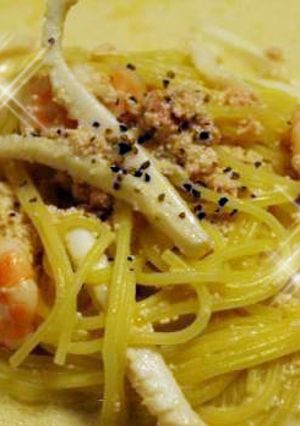 明太子のシーフードクリームパスタ-レシピのメイン写真