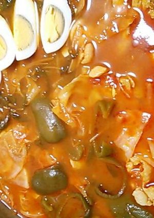 あるもので簡単*デルモンテトマトソース鍋-レシピのメイン写真