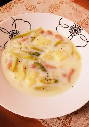 優しい味♡ソーセージと野菜のミルクスープ-レシピのメイン写真