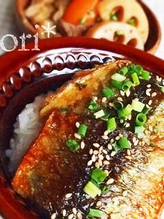 骨なし!フライパンで!さんまの蒲焼き丼-レシピのメイン写真