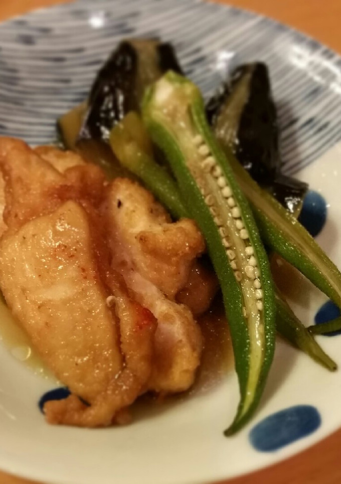 茄子と鶏胸肉の揚げ浸し-レシピのメイン写真