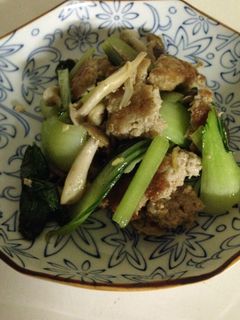 私流 ひき肉の青菜炒め-レシピのメイン写真