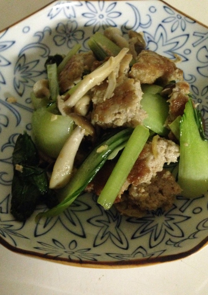私流 ひき肉の青菜炒め-レシピのメイン写真