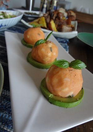 簡単華やか♪トマト香る赤いポテトサラダ-レシピのメイン写真