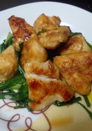 簡単♪ふっくら!鶏胸肉とニラの中華炒め☆-レシピのメイン写真