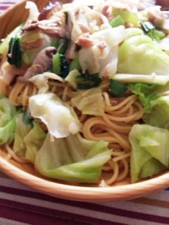 ツナとキノコとキャベツの和風パスタ☆-レシピのメイン写真