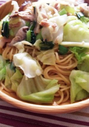 ツナとキノコとキャベツの和風パスタ☆-レシピのメイン写真