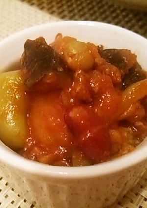 野菜いっぱい♡ひき肉とお豆のトマト煮込み-レシピのメイン写真