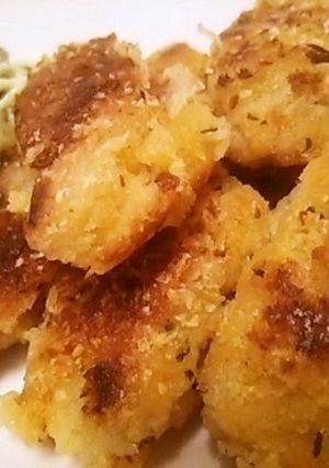 焼いてヘルシー♪パセリ入りサーモンフライ-レシピのメイン写真