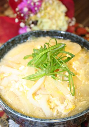 ♡ズボラな煮込み風卵とじうどん♡-レシピのメイン写真