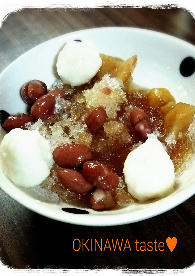 基本の金時豆使用☆沖縄風カキ氷シロップ-レシピのメイン写真