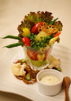 野菜パフェ豆腐ディップ添え-レシピのメイン写真