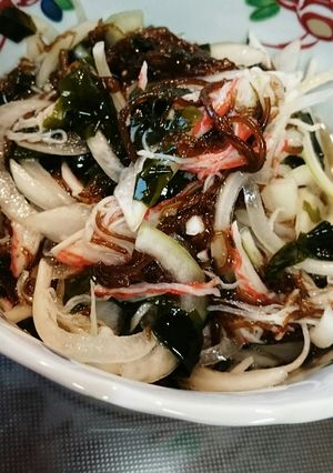 混ぜるだけ！味付け不要海藻サラダ-レシピのメイン写真