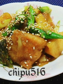 簡単 豚バラ肉とポテトのアスパラ炒め-レシピのメイン写真
