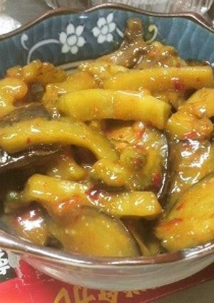 ゴーヤとナスのチリ味噌炒め-レシピのメイン写真