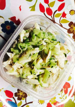 レンジで簡単！ささみと胡瓜のサラダ-レシピのメイン写真