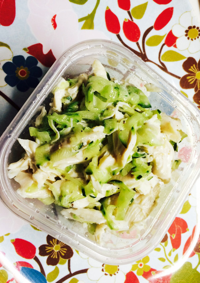 レンジで簡単！ささみと胡瓜のサラダ-レシピのメイン写真