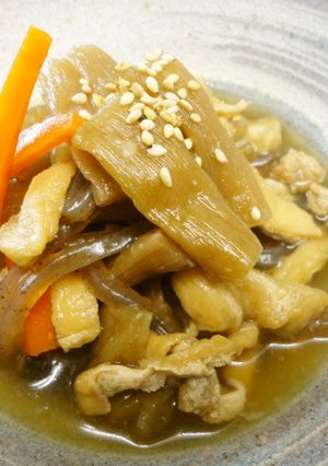 干しずいきの田舎煮-レシピのメイン写真