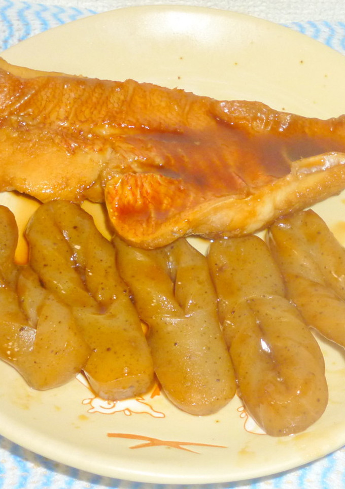 パパの赤魚と蒟蒻の煮付け-レシピのメイン写真
