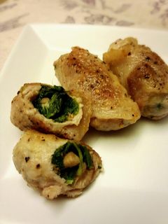 ほうれん草のナムルときのこの肉巻き-レシピのメイン写真