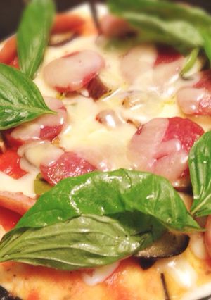 ホットプレート・トマトピザ 簡単!-レシピのメイン写真