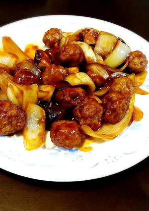 さっぱり肉団子酢豚味(♡>艸<♡)-レシピのメイン写真