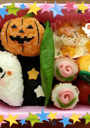 キャラ弁★☆簡単 ハロウィン ♪♪-レシピのメイン写真