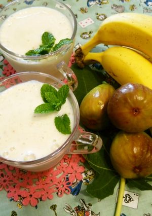 朝食に！いちじく×バナナスムージー♪-レシピのメイン写真