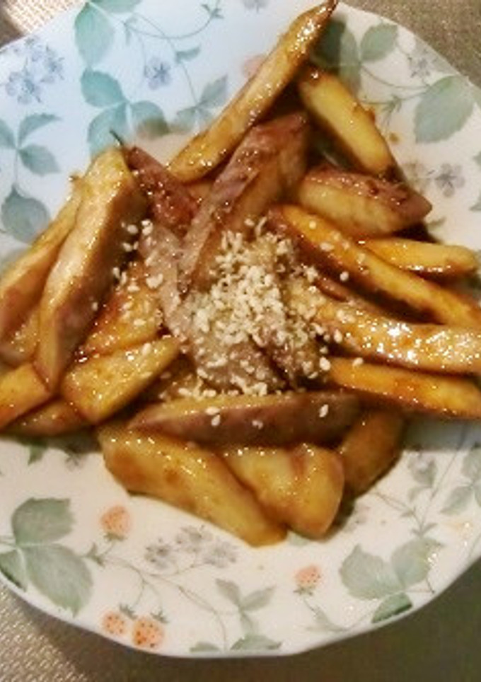 アケビの皮の甘味噌炒め-レシピのメイン写真