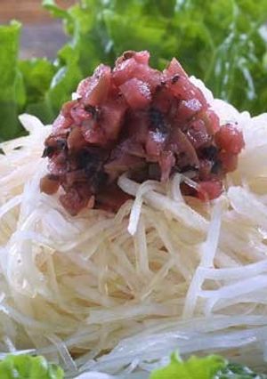 大根サラダの梅ドレッシング-レシピのメイン写真