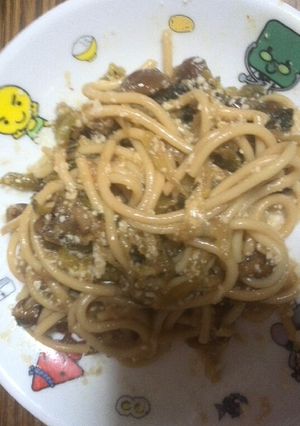 高菜・なめこ・おろしのサッパリパスタ-レシピのメイン写真