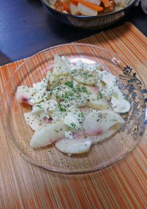 ちょっと和風の桃モッツァレラ-レシピのメイン写真