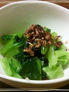 小松菜のおひたし・にんにく醤油-レシピのメイン写真