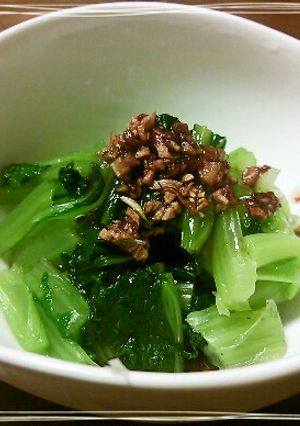 小松菜のおひたし・にんにく醤油-レシピのメイン写真